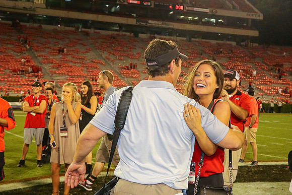 Jake's Proposal to Peyton After the Game by Blane Marable Photog