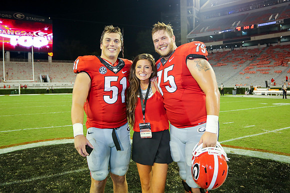 Jake's Proposal to Peyton After the Game by Blane Marable Photog