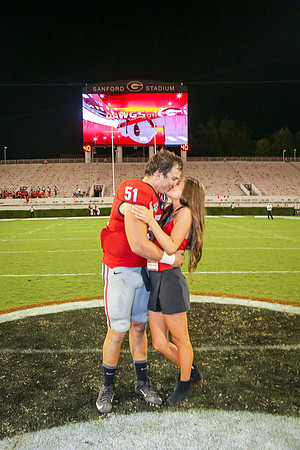 Jake's Proposal to Peyton After the Game by Blane Marable Photog