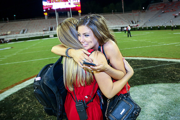 Jake's Proposal to Peyton After the Game by Blane Marable Photog