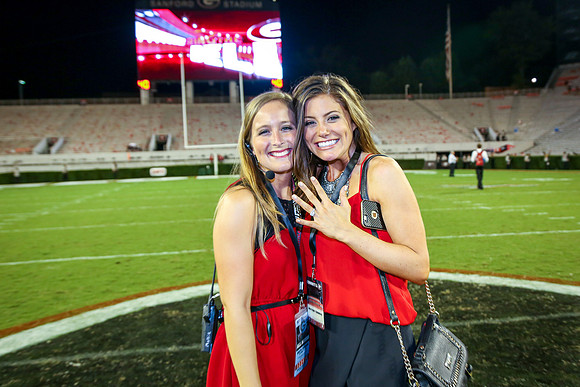 Jake's Proposal to Peyton After the Game by Blane Marable Photog