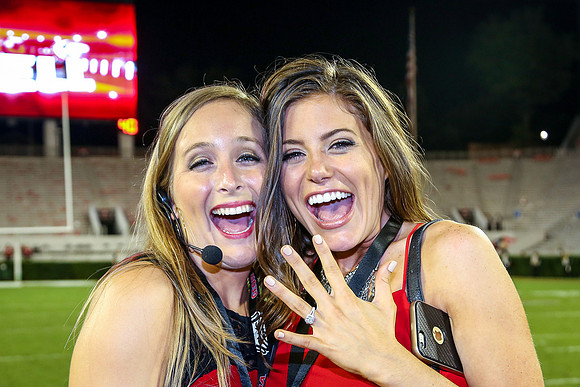 Jake's Proposal to Peyton After the Game by Blane Marable Photog