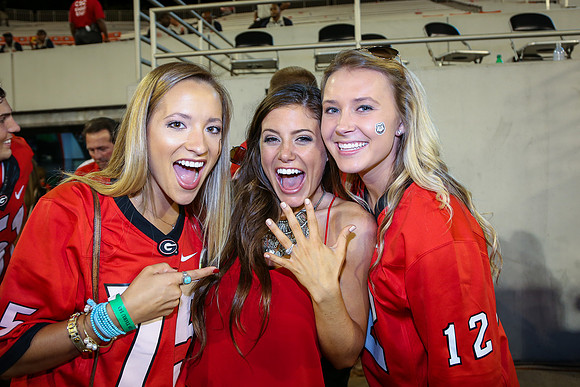Jake's Proposal to Peyton After the Game by Blane Marable Photog