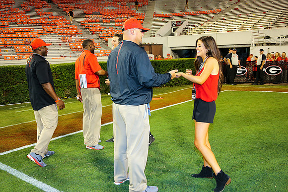 Jake's Proposal to Peyton After the Game by Blane Marable Photog