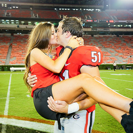 Jake's Proposal to Peyton After the Game by Blane Marable Photog