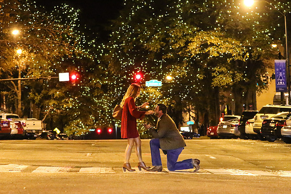Kolton's Proposal to Jaicee in Downtown Athens