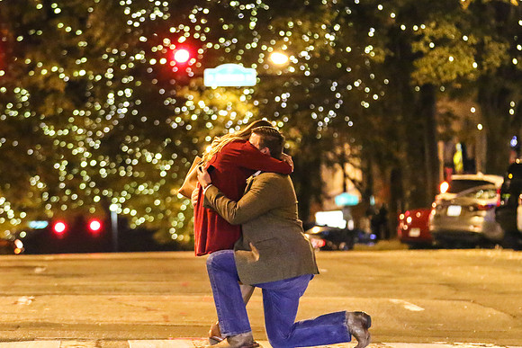 Kolton's Proposal to Jaicee in Downtown Athens