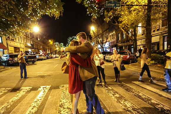 Kolton's Proposal to Jaicee in Downtown Athens