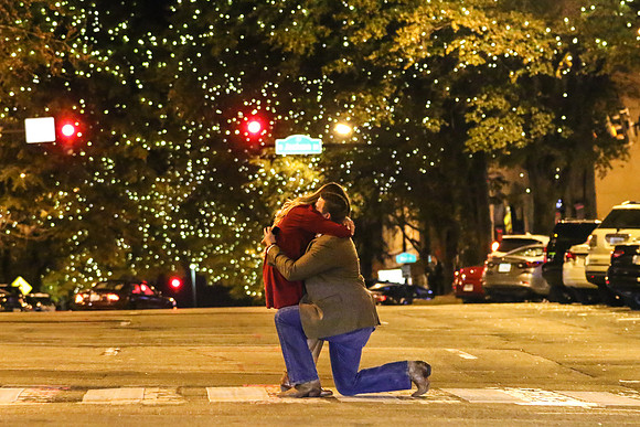Kolton's Proposal to Jaicee in Downtown Athens