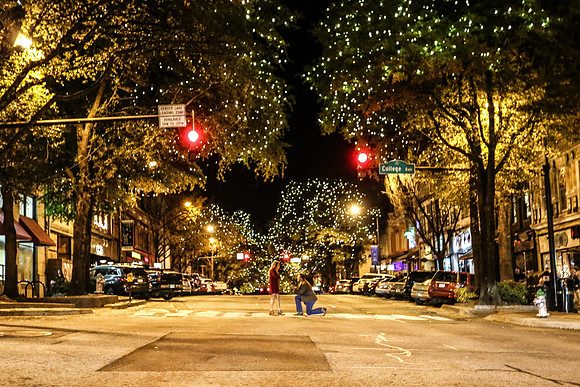Kolton's Proposal to Jaicee in Downtown Athens