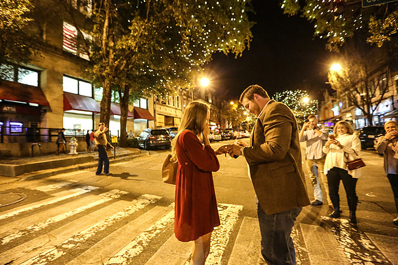Kolton's Proposal to Jaicee in Downtown Athens